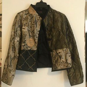 Mary Lynn O'Shea Embroidered Green Black Jacket
